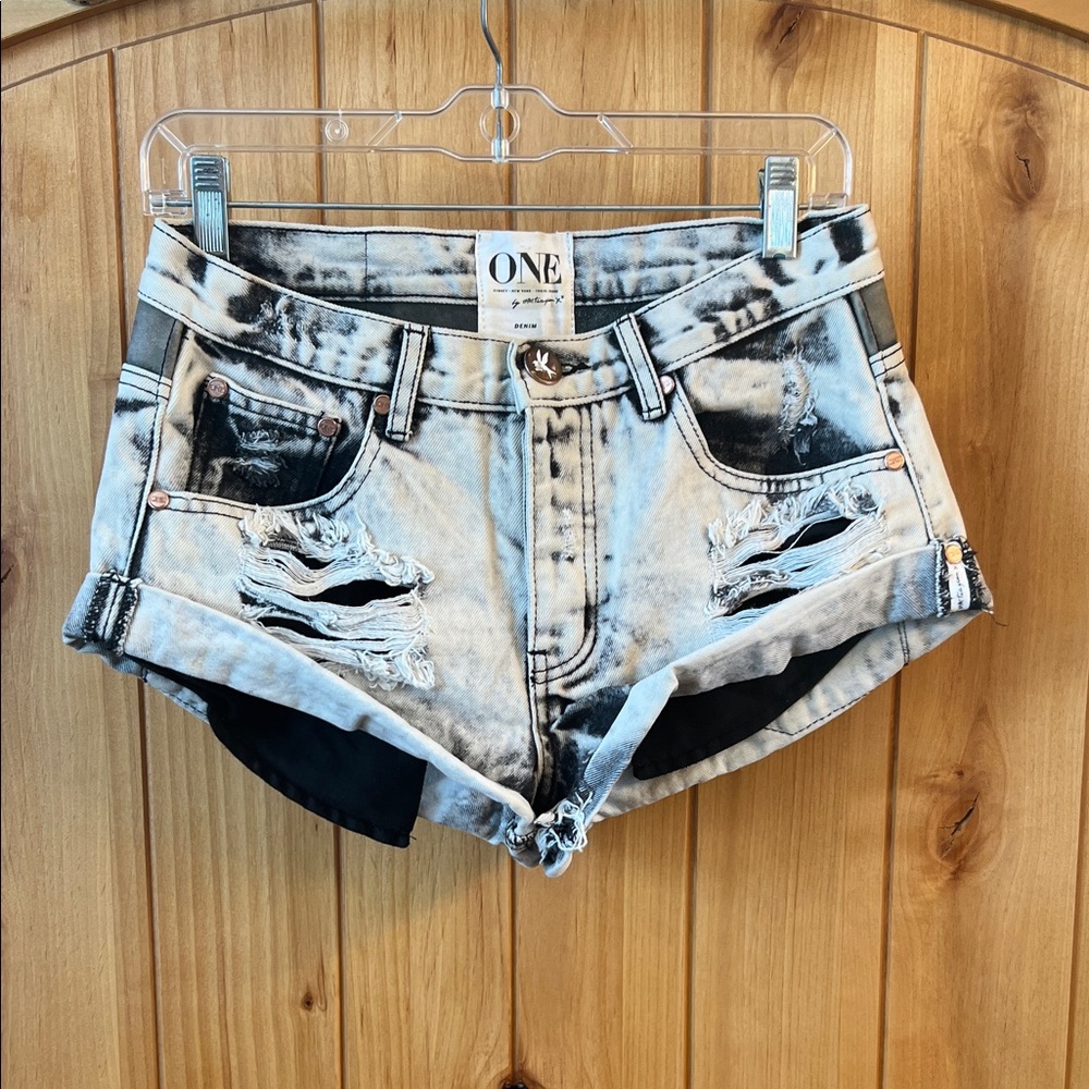 One Teaspoon Harley Bandits with Leather Trim